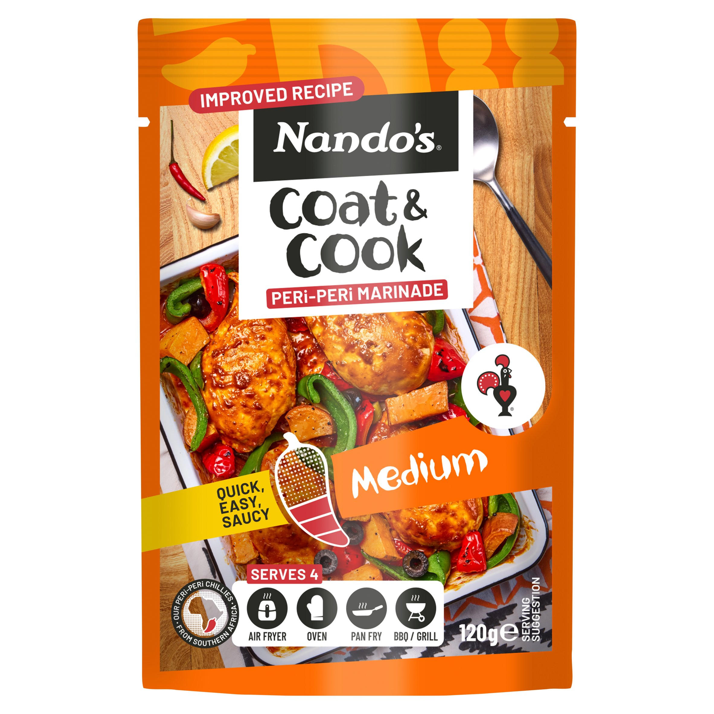 Nando's Medium Coat & Cook Peri-Peri Marinade 120g