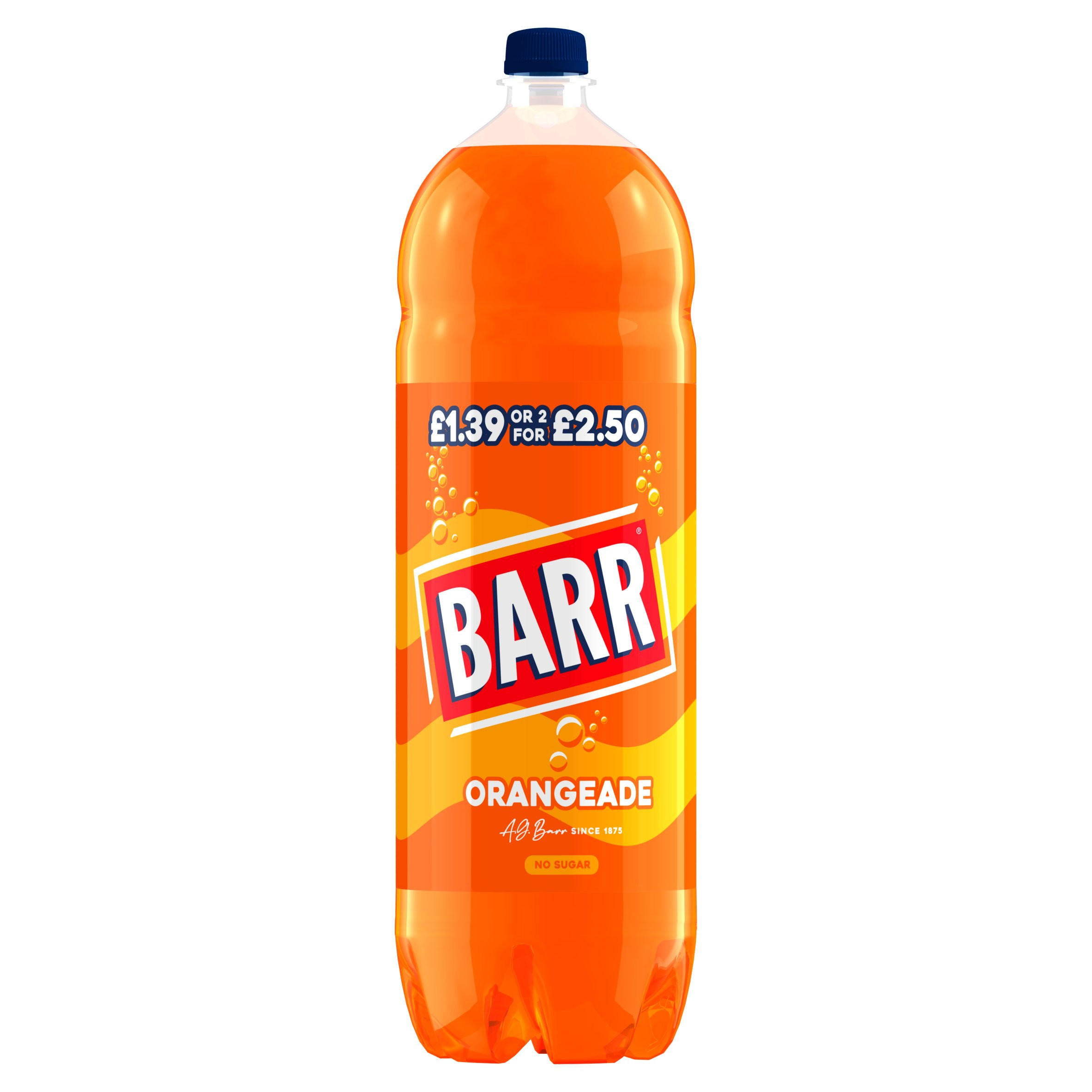 BARR Orangeade Soft Drink Bottle 2L PM £1.39 2/2.50