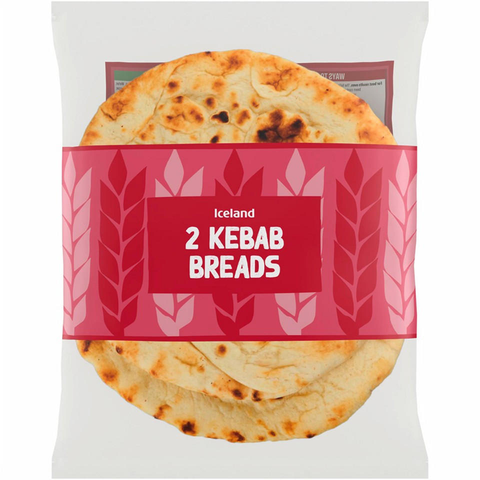 Iceland 2 Kebab Breads 200g