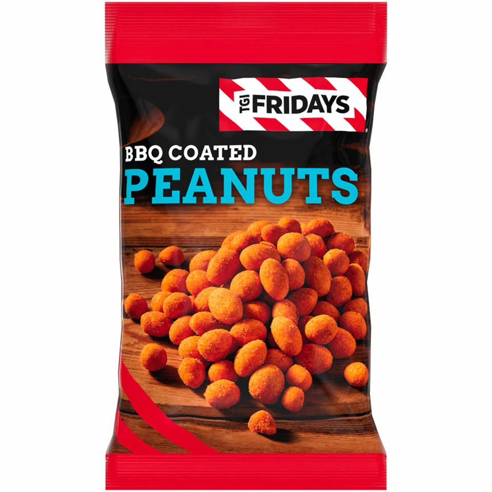 TGI Fridays BBQ Coated Peanuts 120g