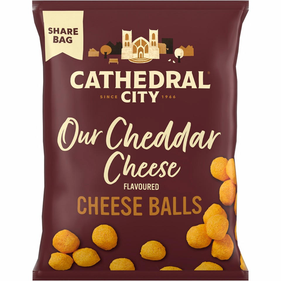 Cathedral City Our Cheddar Cheese Flavoured Cheese Balls 120g