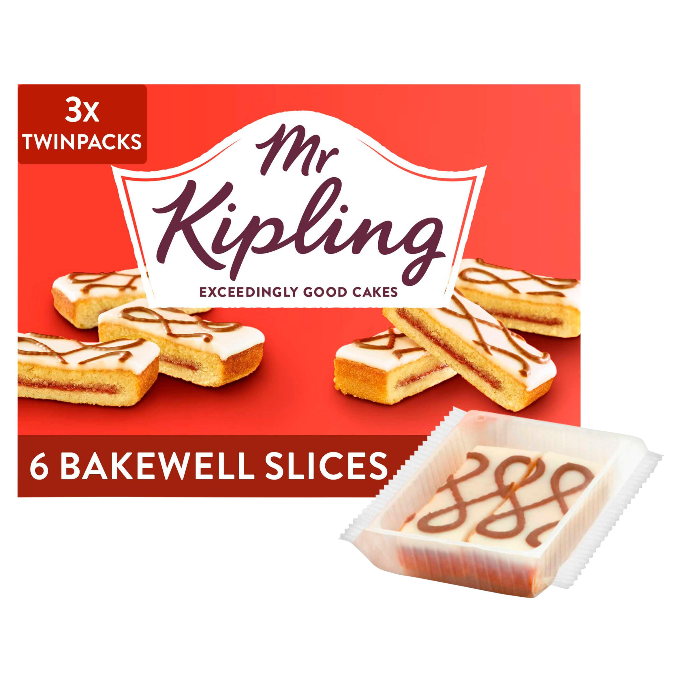 Mr Kipling 6 Bakewell Slices