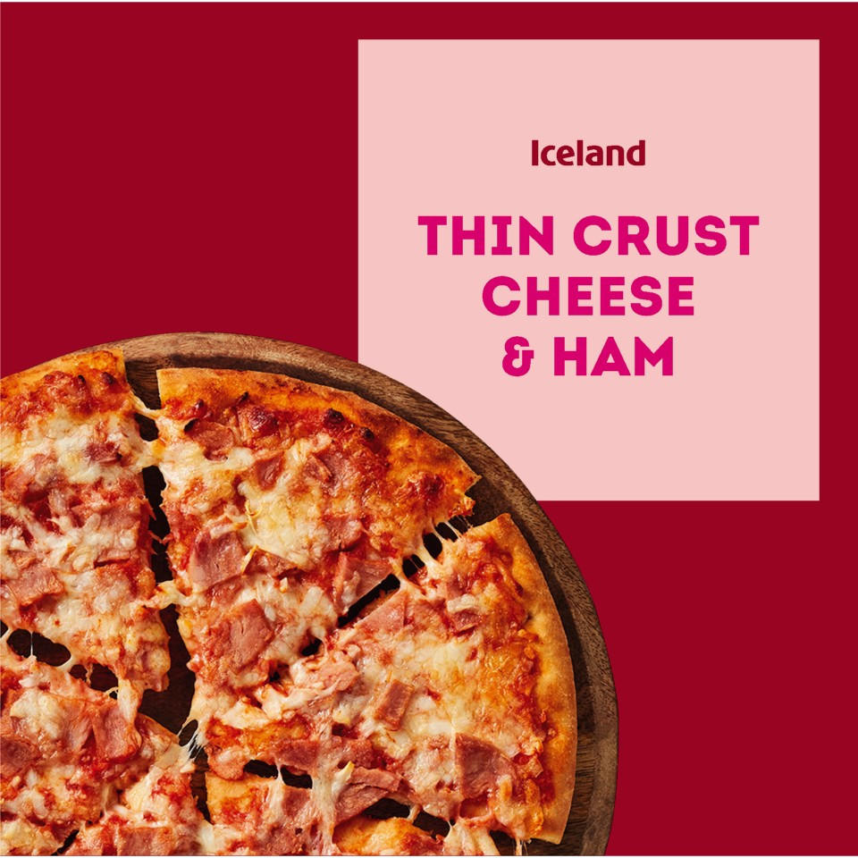 Iceland Thin Crust Cheese & Ham 314g