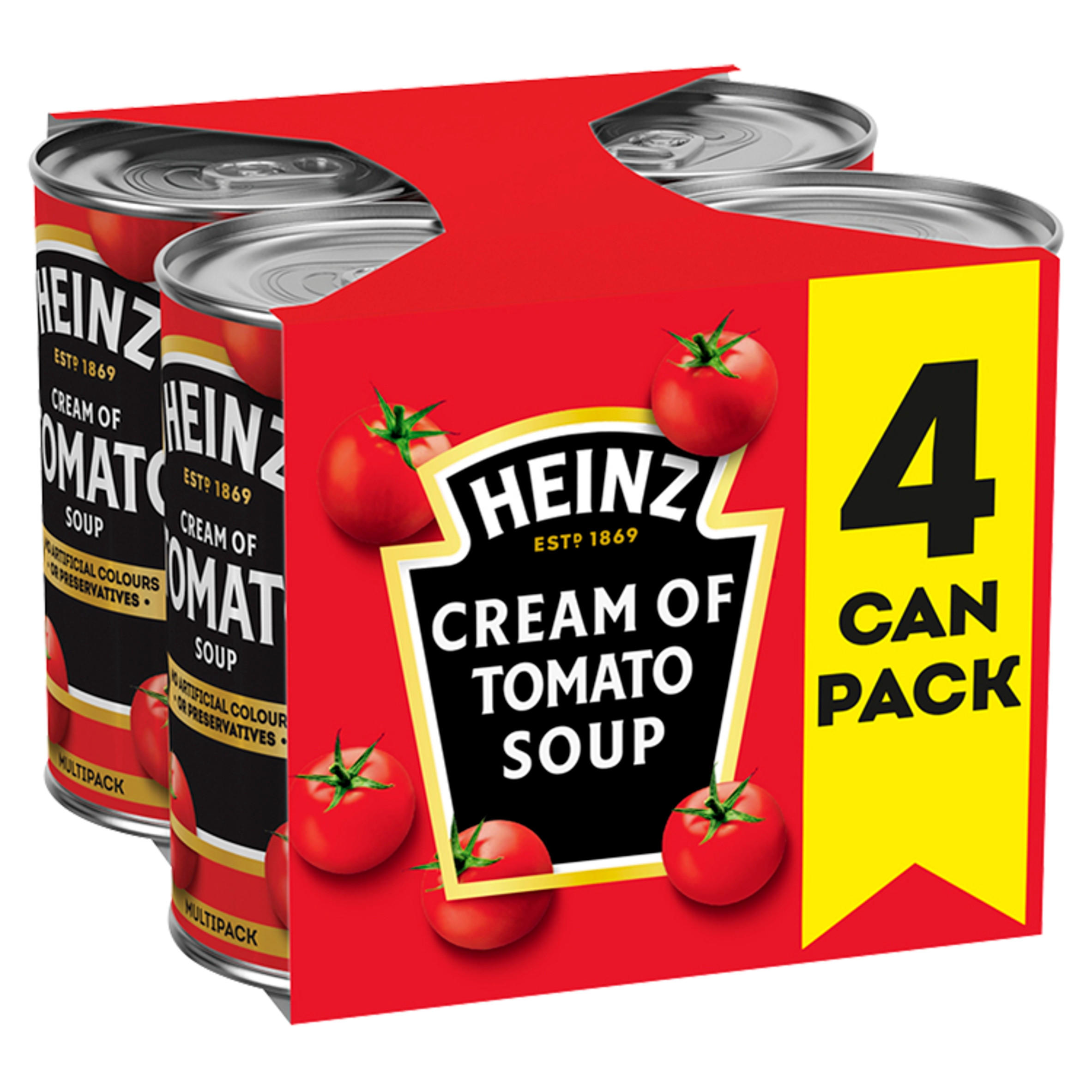 Heinz Cream of Tomato Tinned Soup  4 x 400g