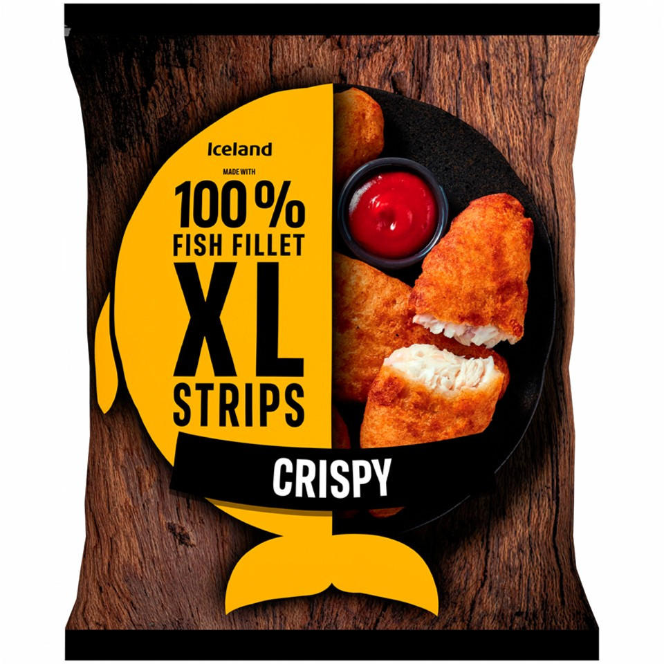 Iceland Made with 100% Fish Fillet XL Strips Crispy 400g