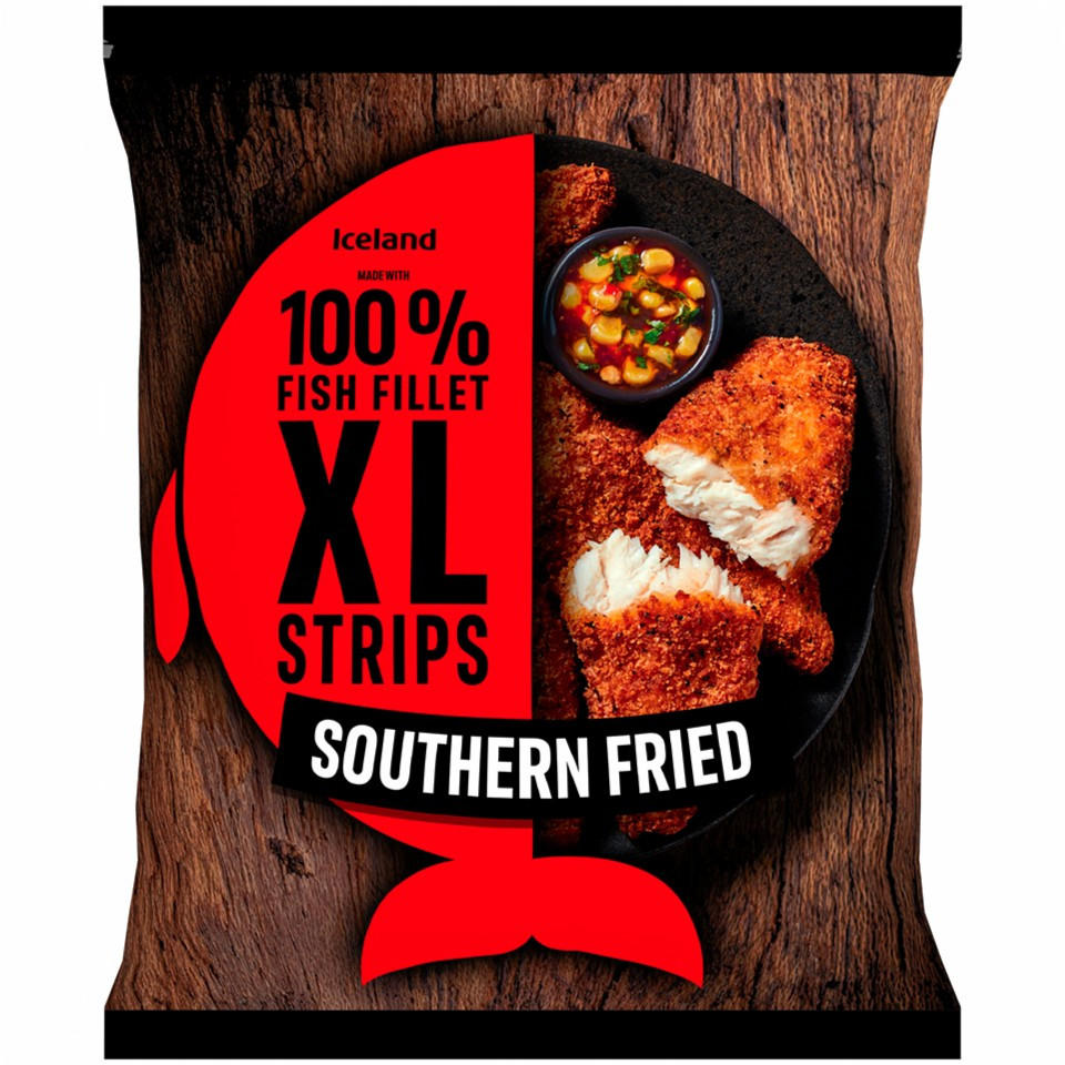 Iceland Made with 100% Fish Fillet XL Strips Southern Fried 400g
