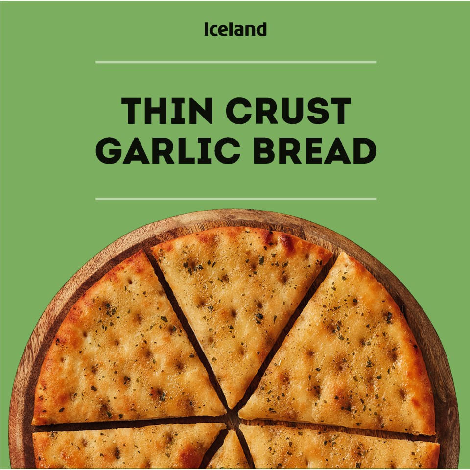 Iceland Thin Crust Garlic Bread 220g