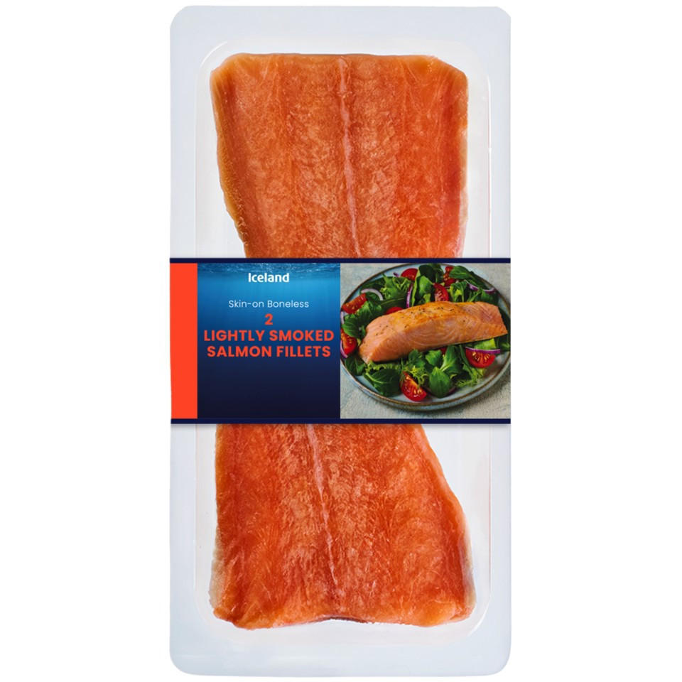 Iceland 2 Lightly Smoked Salmon Fillets 200g