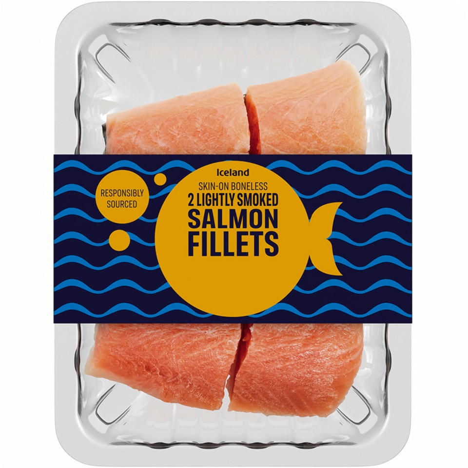 Iceland 2 Lightly Smoked Salmon Fillets 200g