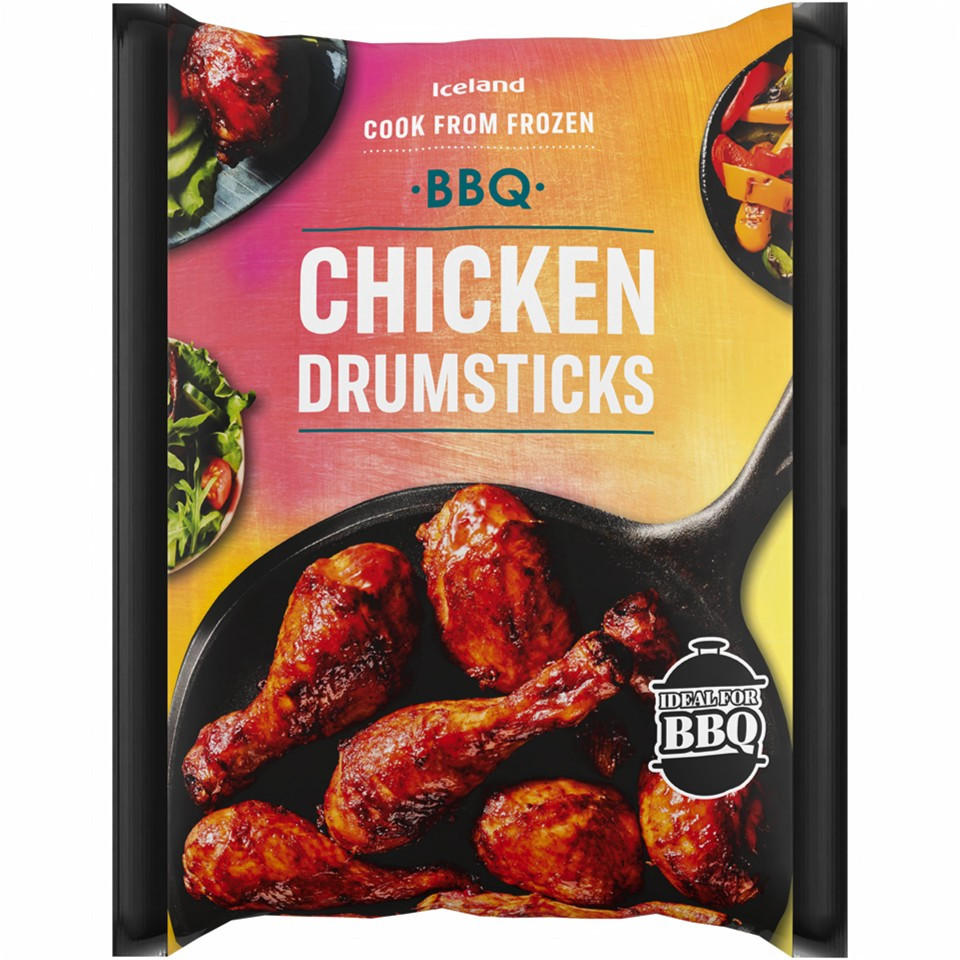 Iceland BBQ Chicken Drumsticks 1kg