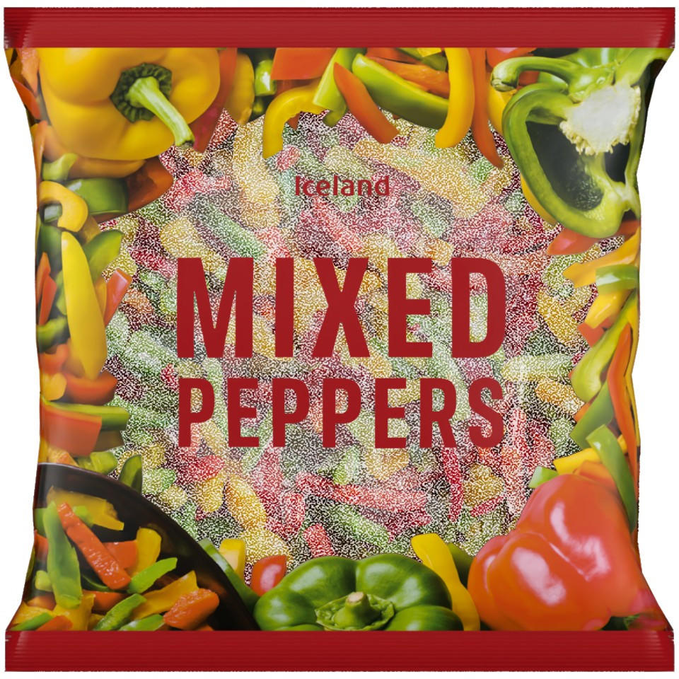Iceland Mixed Peppers 650g