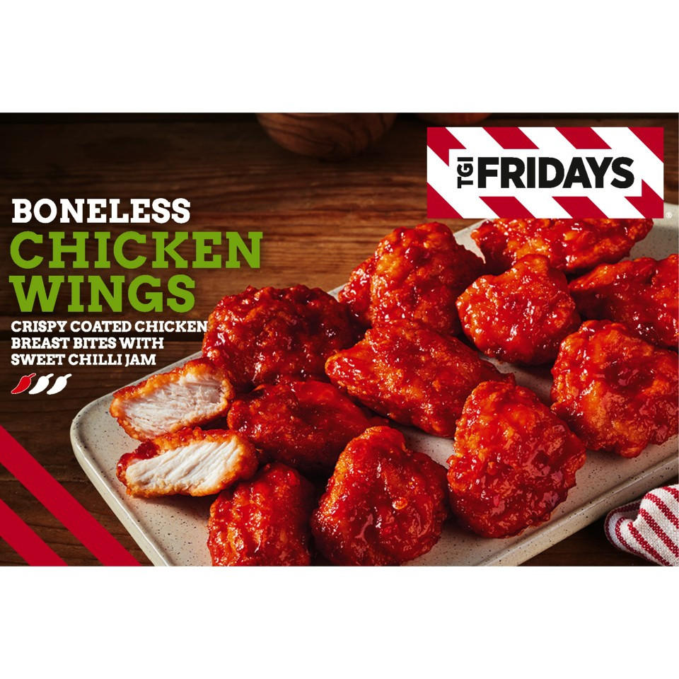 TGI 400g Boneless Chicken Wings With Sweet Chilli Jam