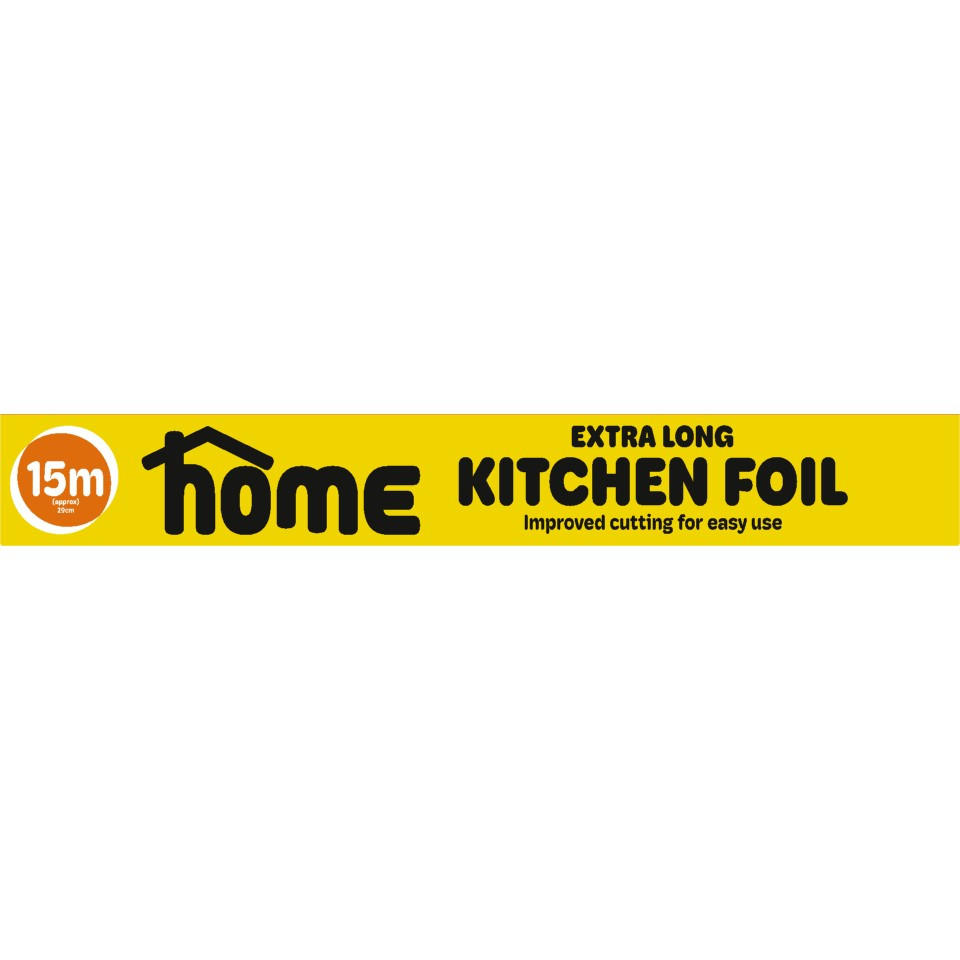 HOME Extra Long Kitchen Foil 15m