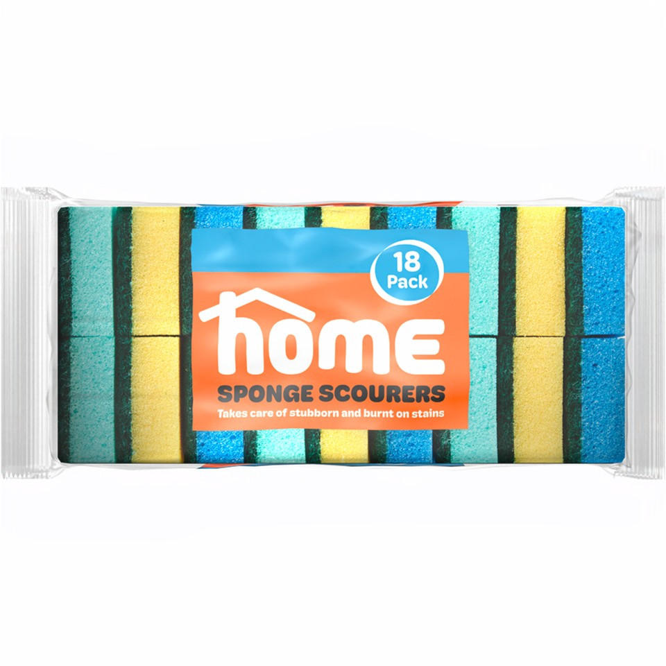 HOME 18pk Sponge Scourers