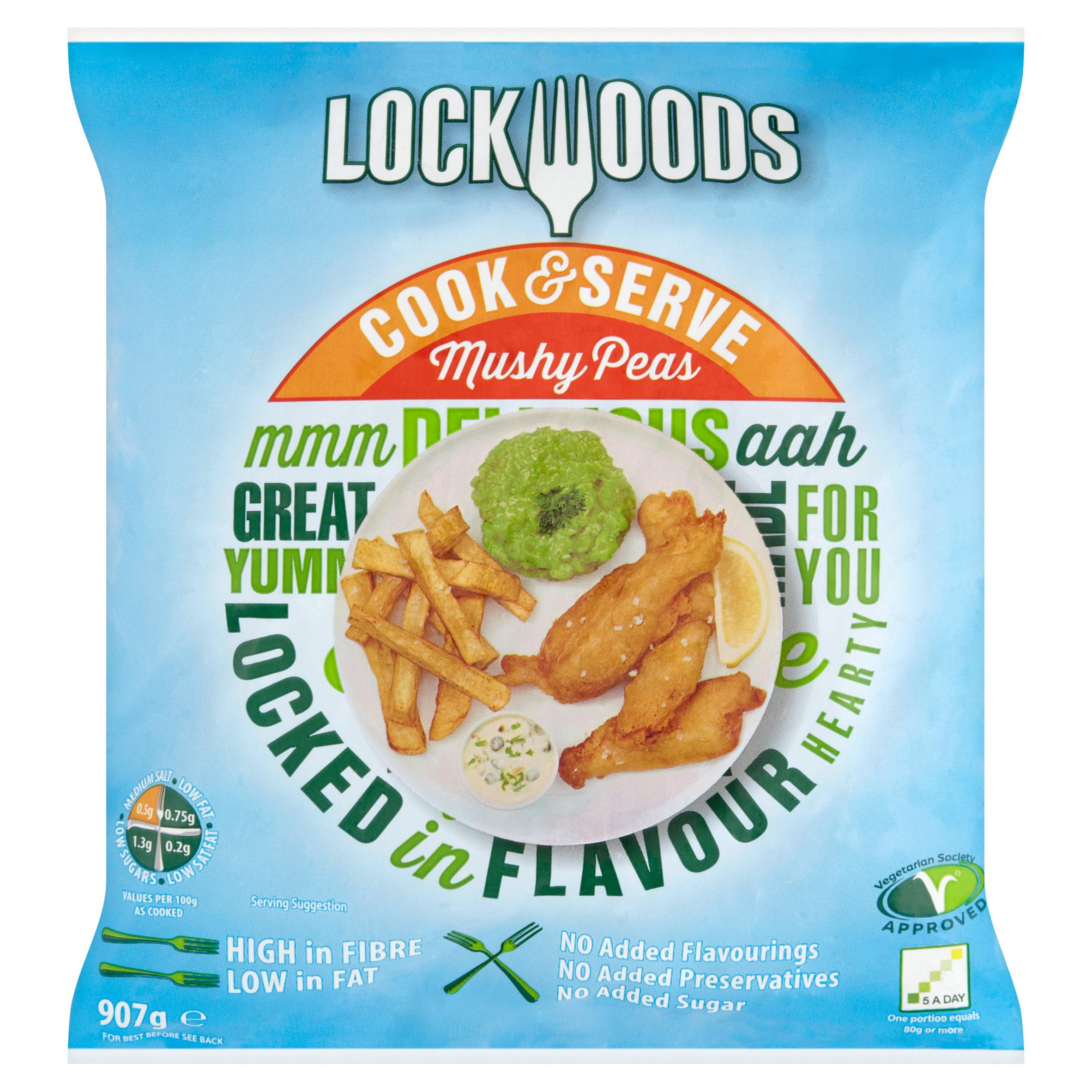 Lockwoods Cook & Serve Mushy Peas 907g