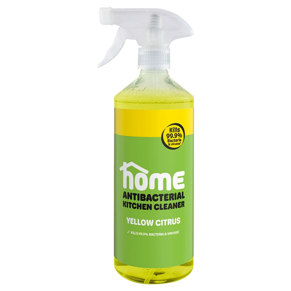 HOME Antibacterial Kitchen Cleaner Yellow Citrus 750ml