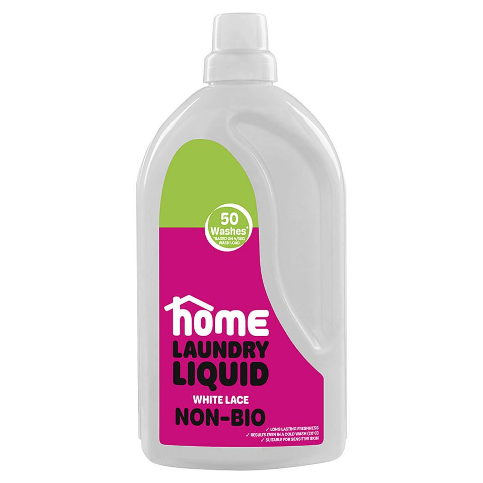 HOME Laundry Liquid Non-Bio White Lace 50 Wash