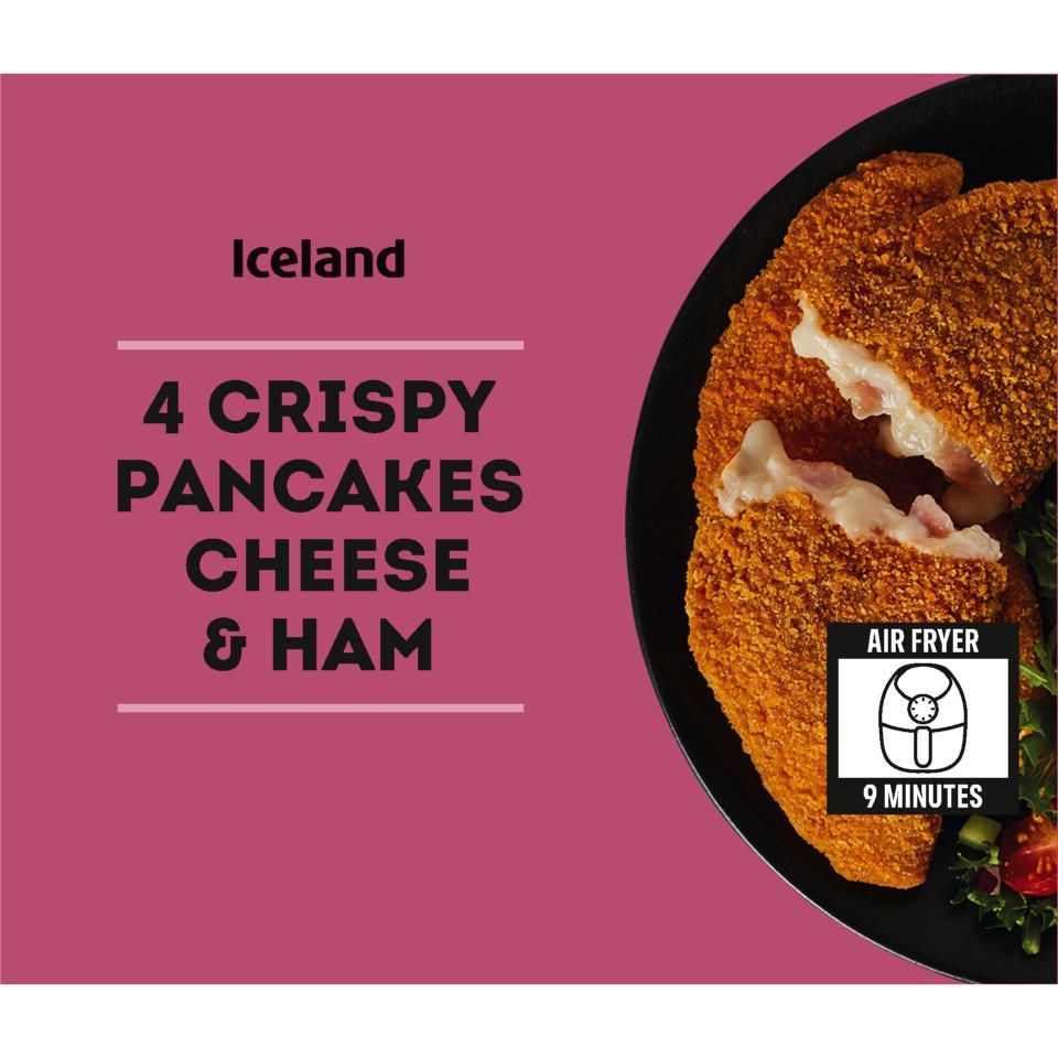 Iceland 4 Crispy Pancakes Cheese & Ham 250g