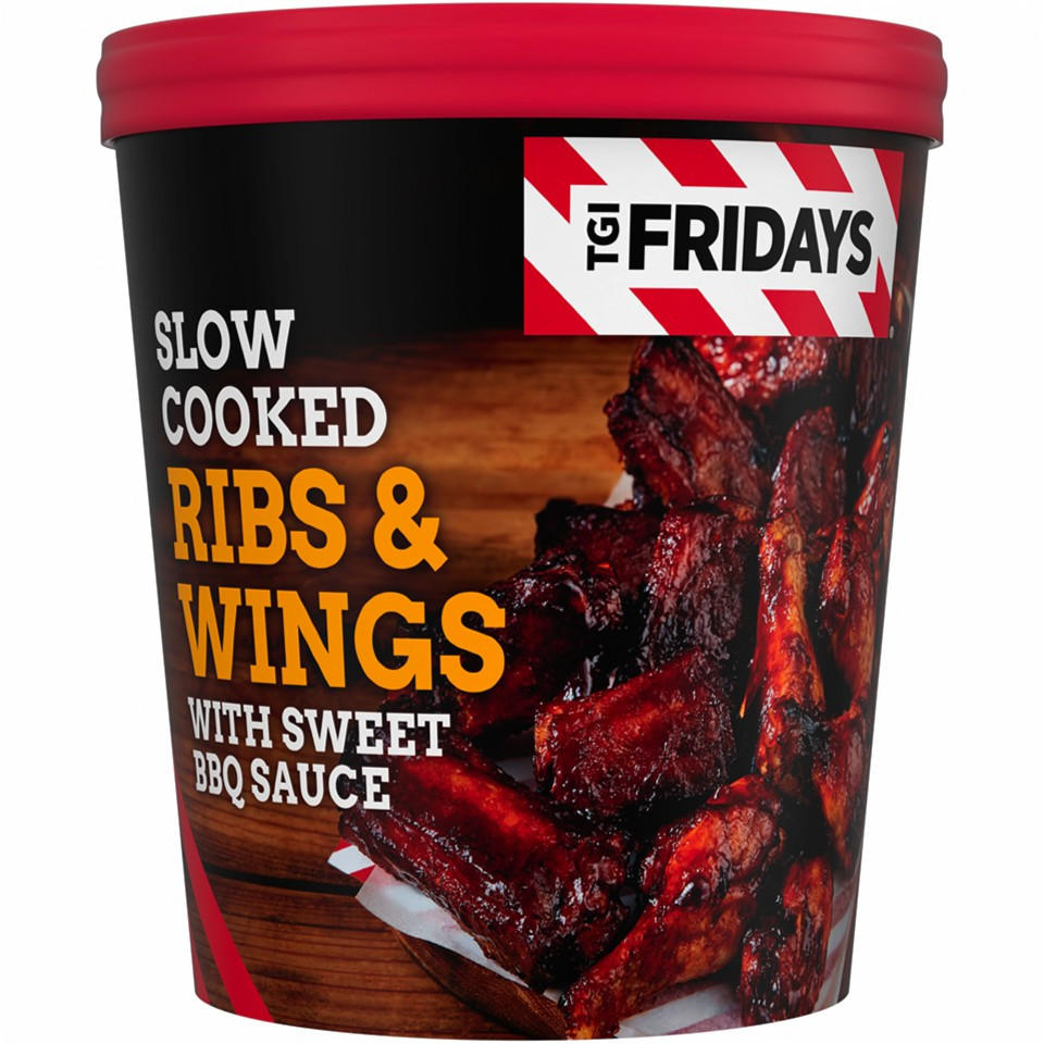 TGI Fridays Slow Cooked Ribs & Wings 1kg