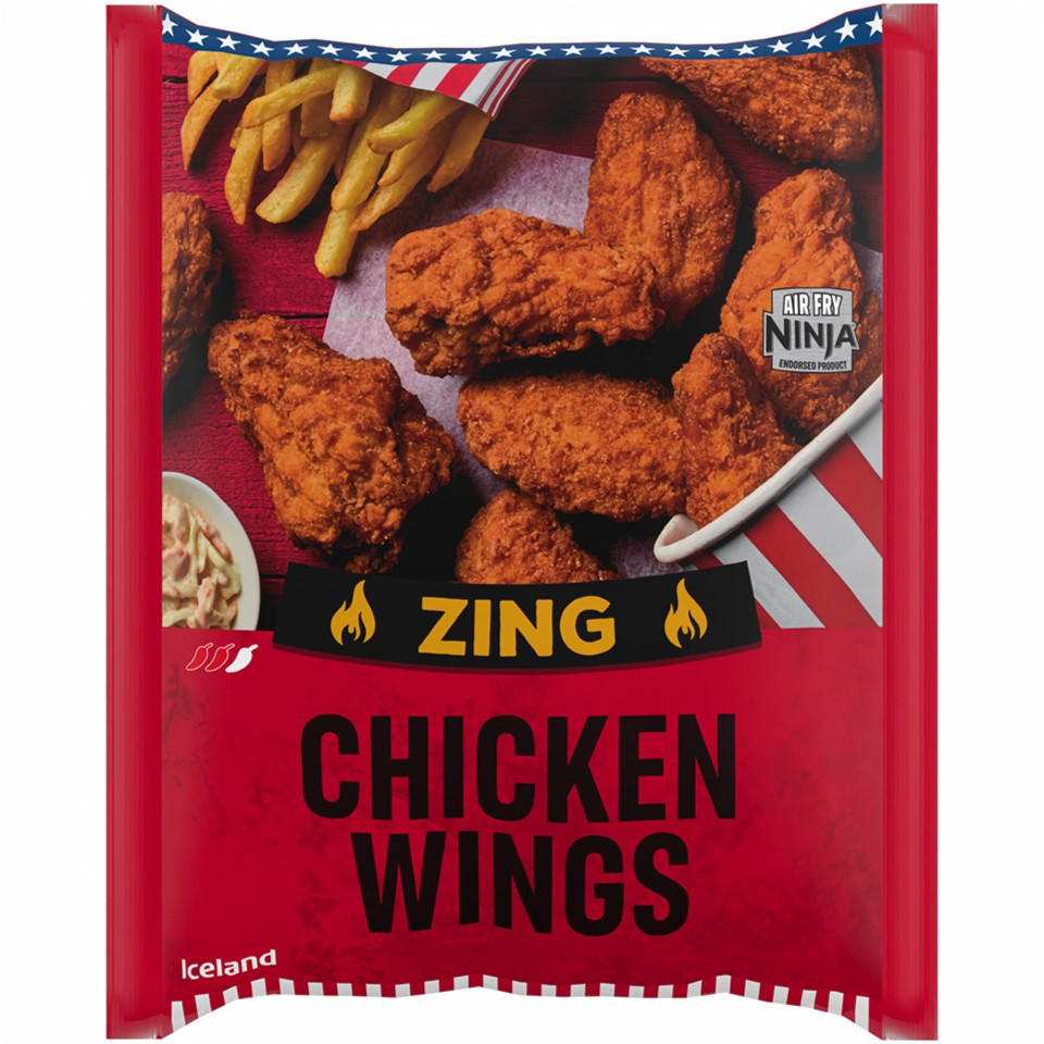 Iceland Zing Chicken Wings 600g