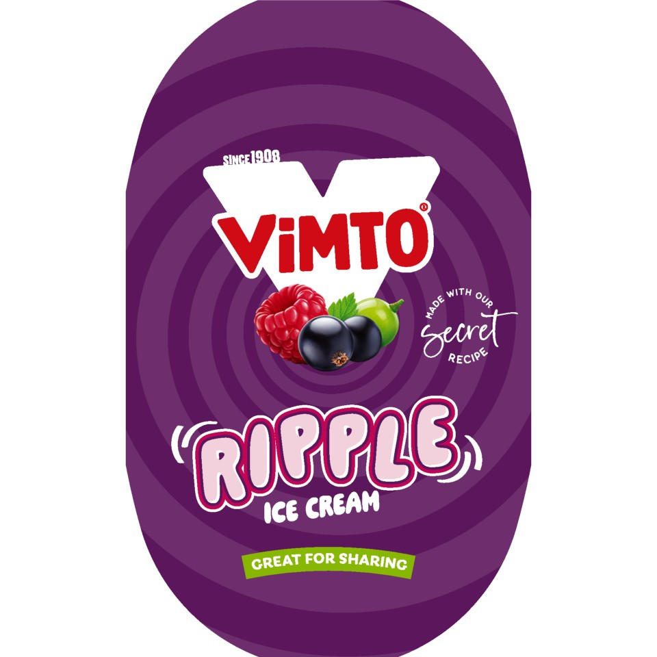 Vimto Ripple Ice Cream 900ml