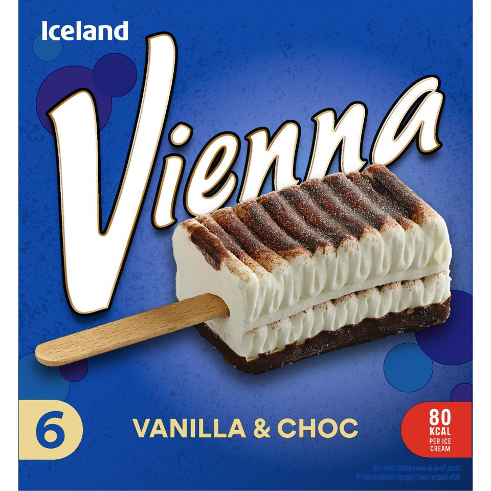 Iceland 6 Vienna Vanilla & Choc 210g