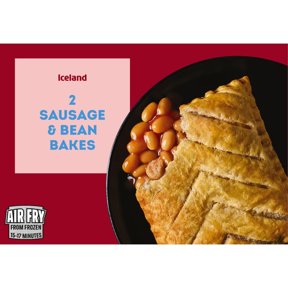 Iceland 2 Sausage & Bean Bakes 260g