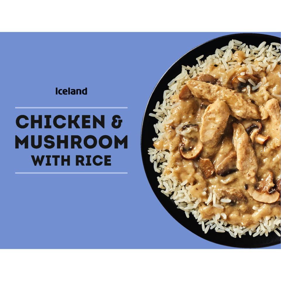 Iceland Chicken & Mushroom with Rice 400g