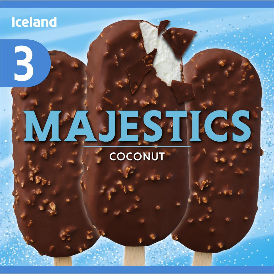 Iceland 3 Majestics Coconut 189g