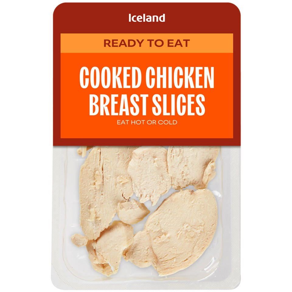 Iceland Ready to Eat Cooked Chicken Breast Slices 80g