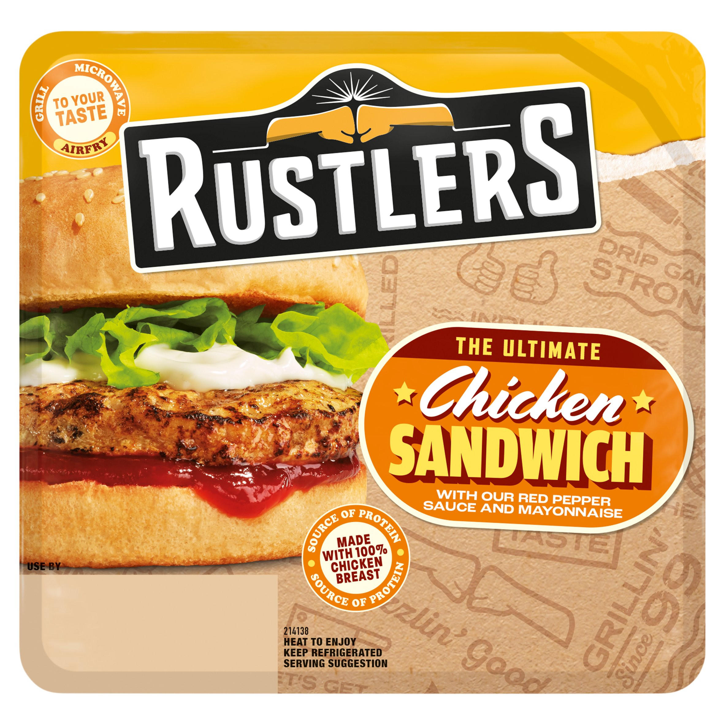 Rustlers The Ultimate Chicken Sandwich 150g