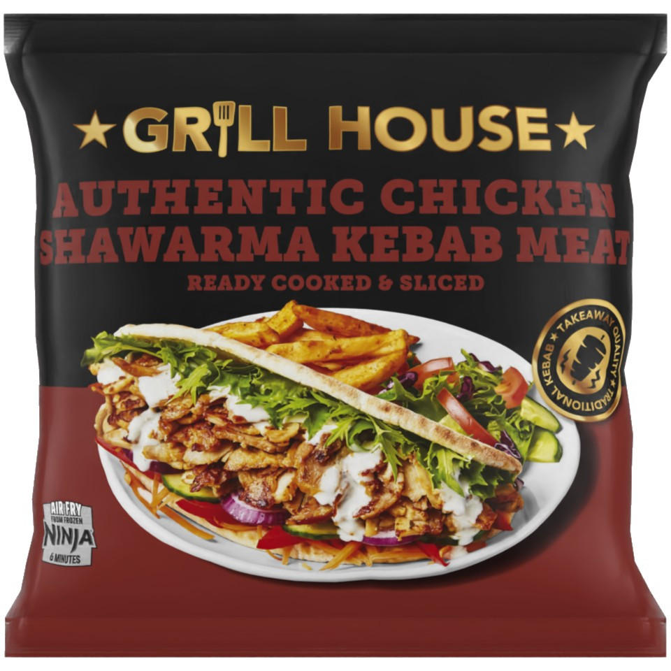 Grill House Authentic Chicken Shawarma Kebab Meat 350g