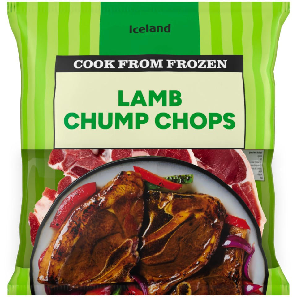 Iceland Lamb Chump Chops 800g