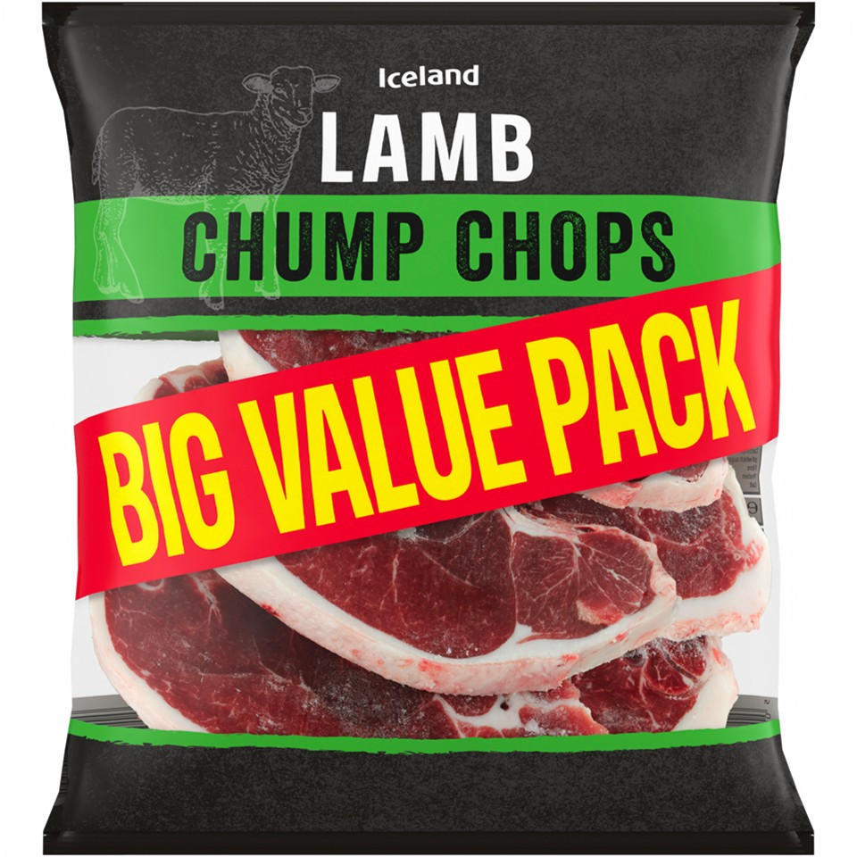 Iceland Lamb Chump Chops 800g