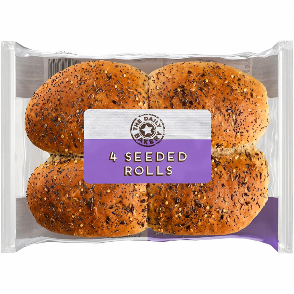The Daily Bakery 4 Seeded Rolls