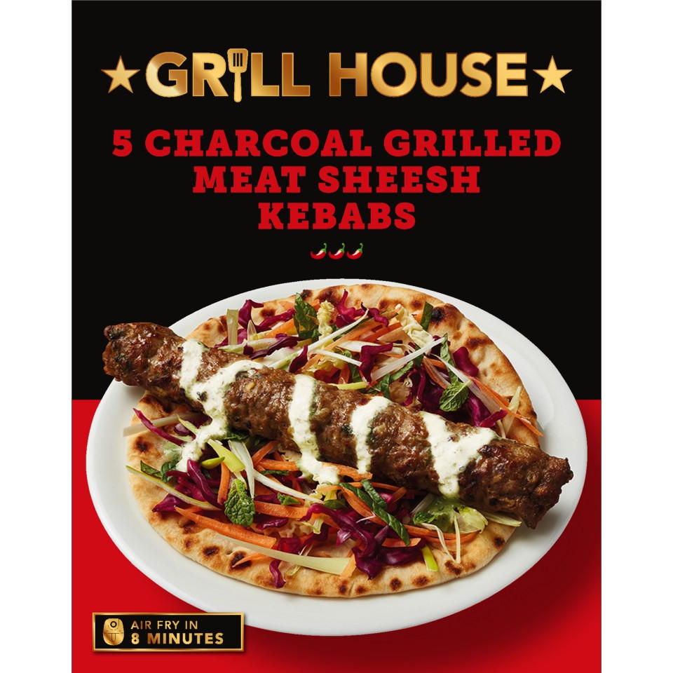 Grill House 5 Charcoal Grilled Meat Sheesh Kebabs 250g