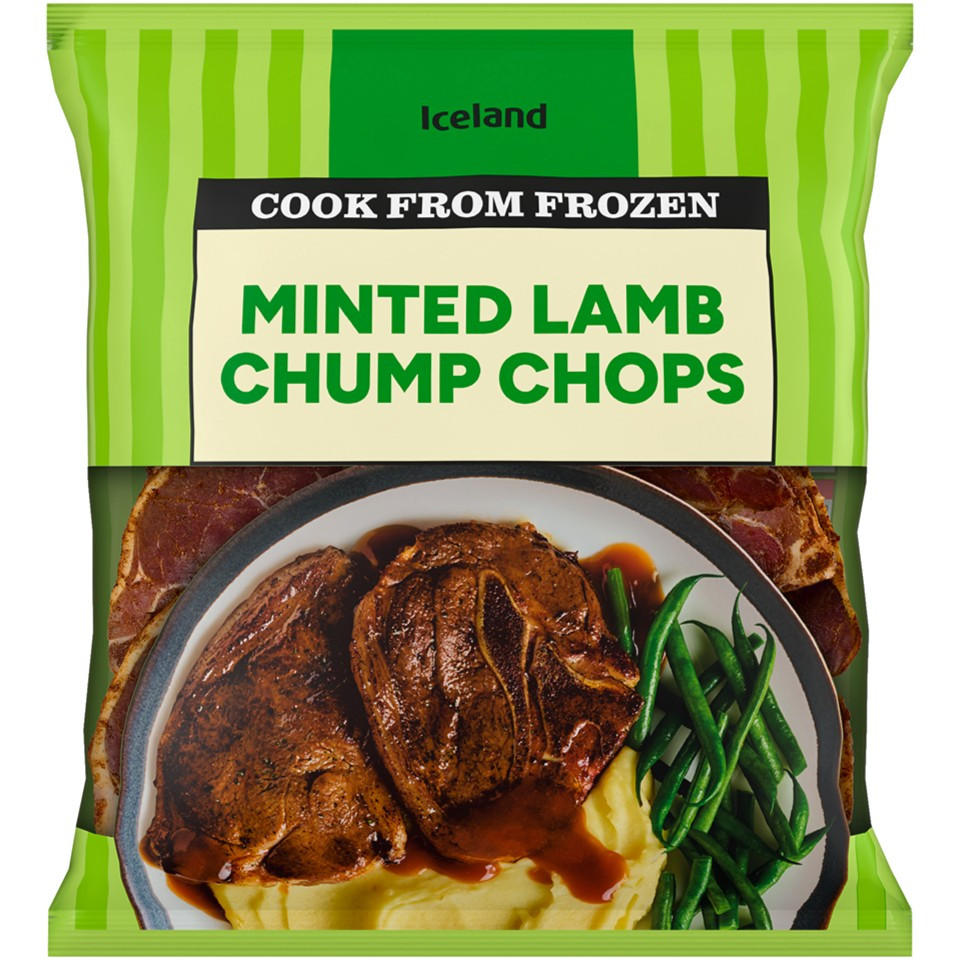 Iceland Minted Lamb Chump Chops 800g