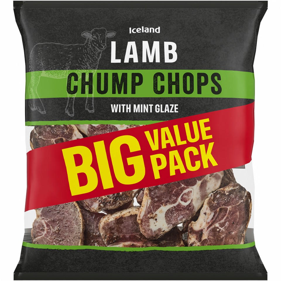 Iceland Lamb Chump Chops with Mint Glaze 800g