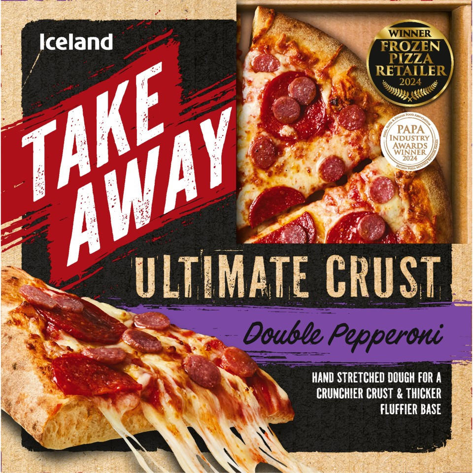 Iceland Takeaway Ultimate Crust Double Pepperoni 430g