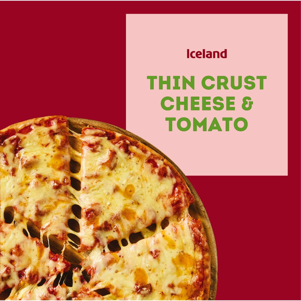 Iceland Thin Crust Cheese & Tomato 314g
