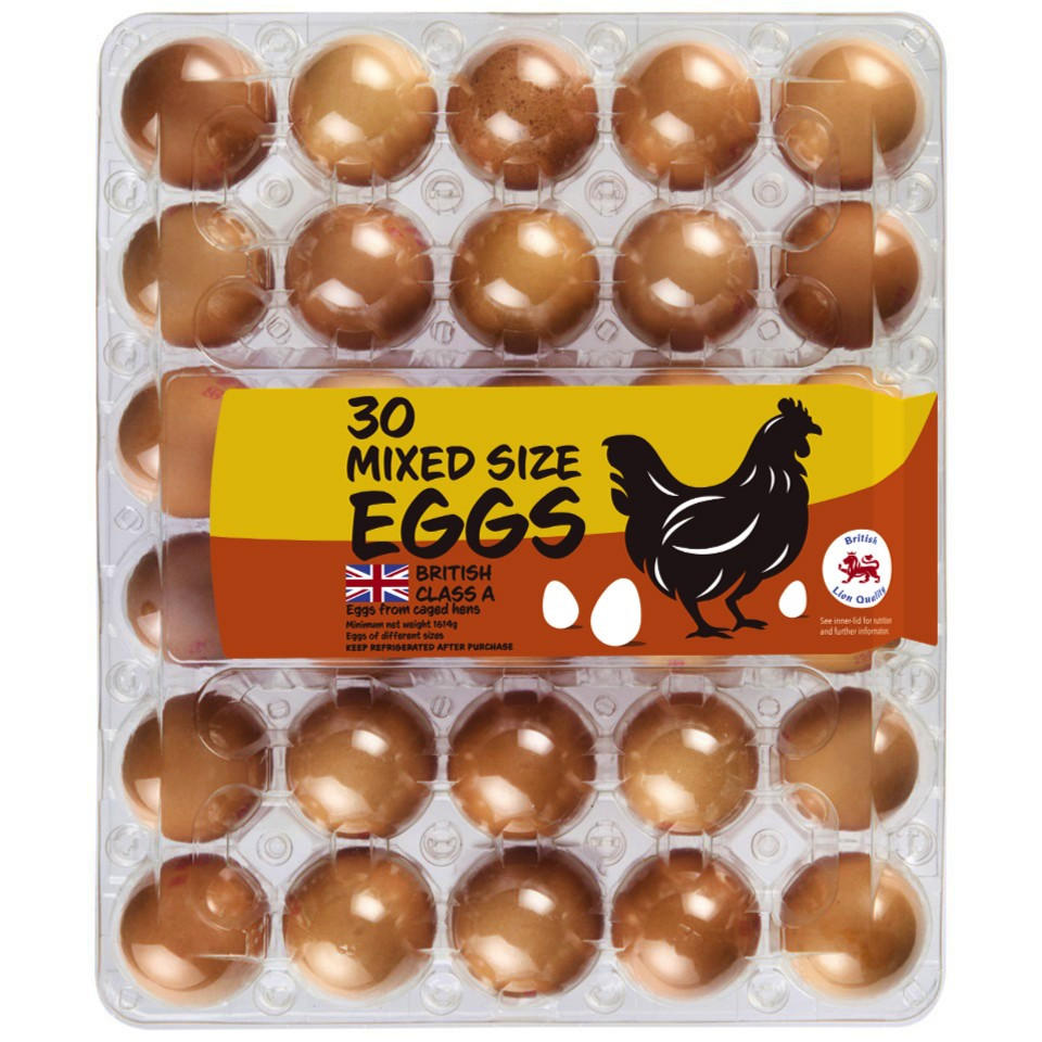 Iceland 30 Mixed Size Eggs