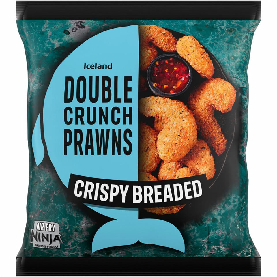 Iceland Double Crunch Prawns Crispy Breaded 300g