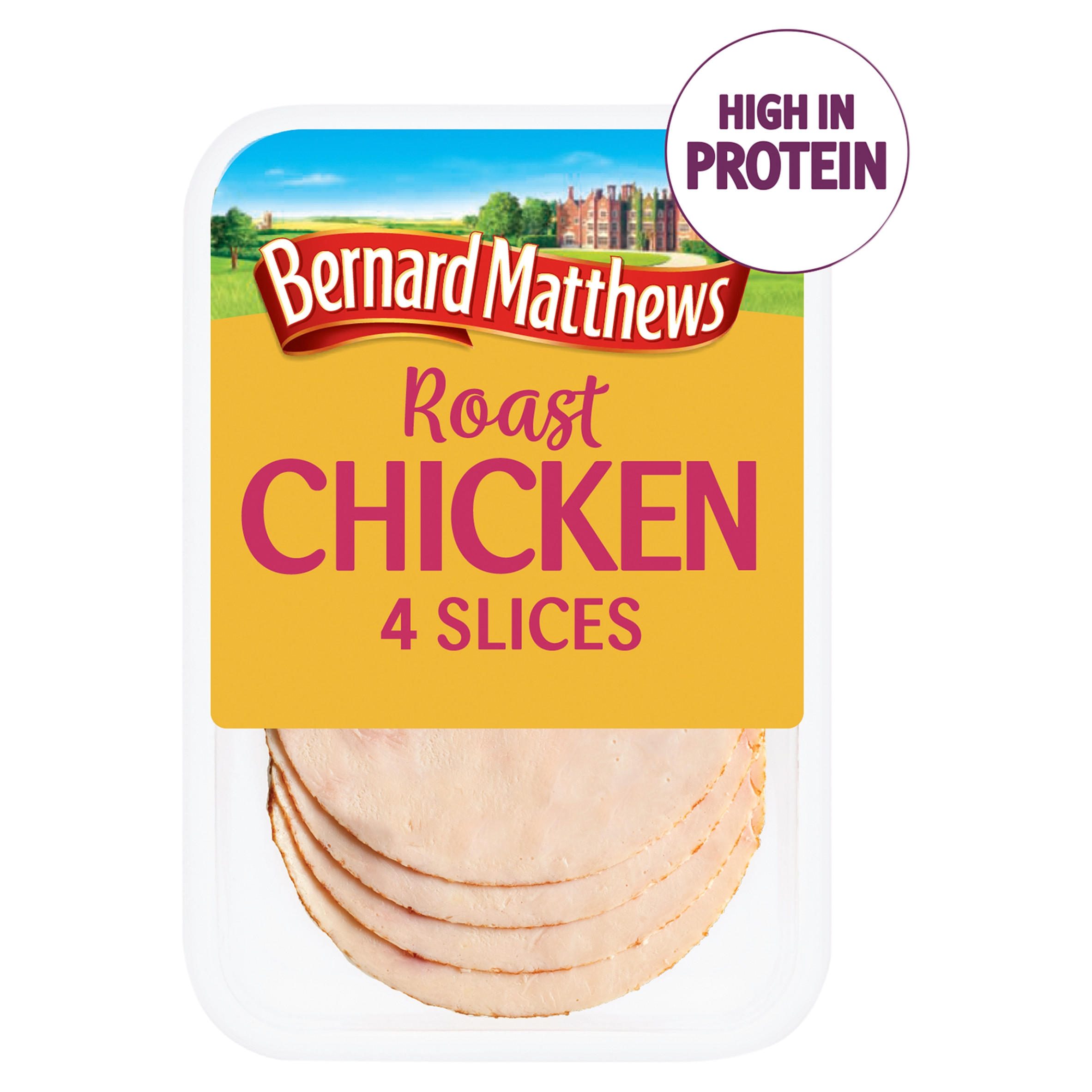 Bernard Matthews ready to eat Roast Chicken Slices, 4 per pack, 80g