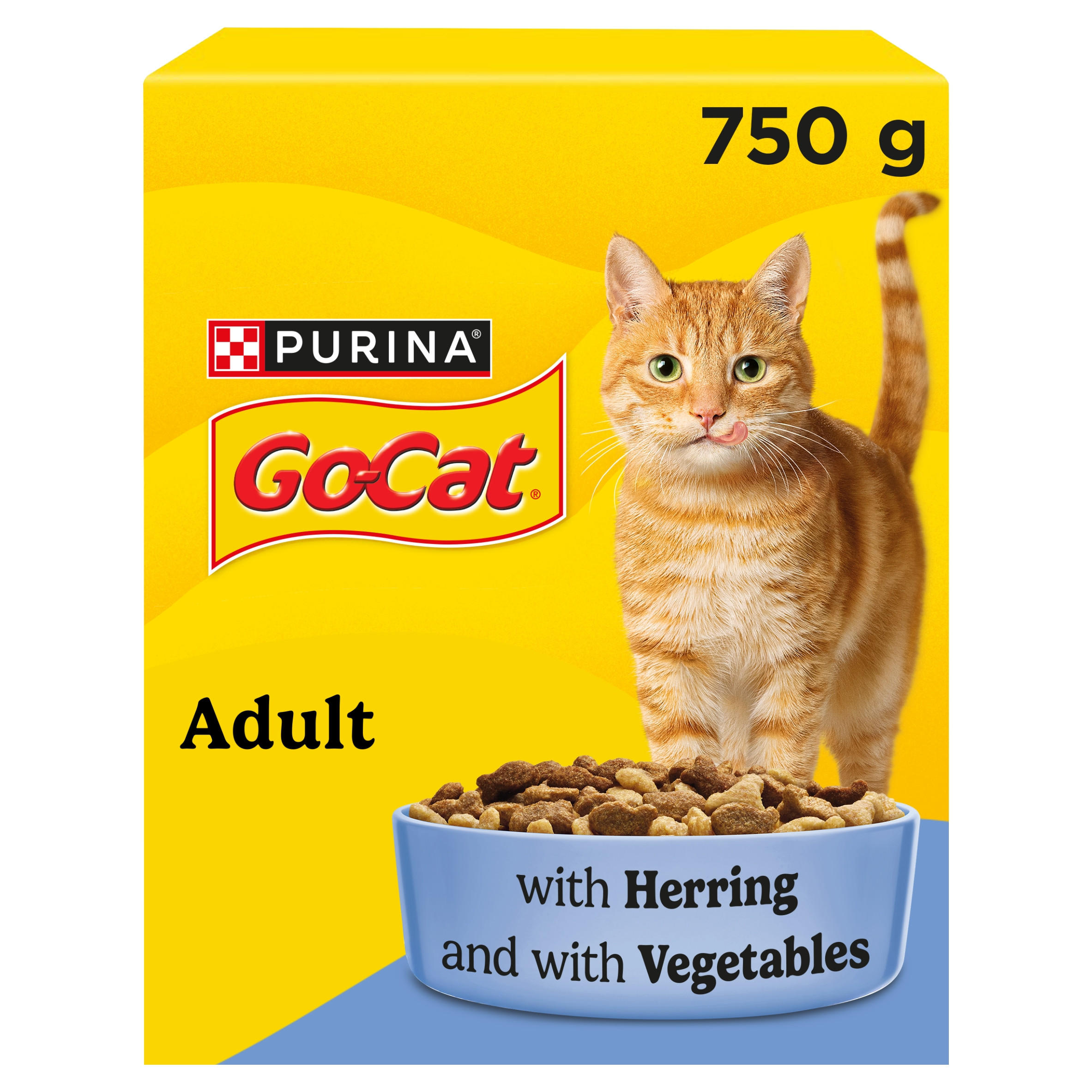 GO-CAT Herring with Vegetables Dry Cat Food 750g