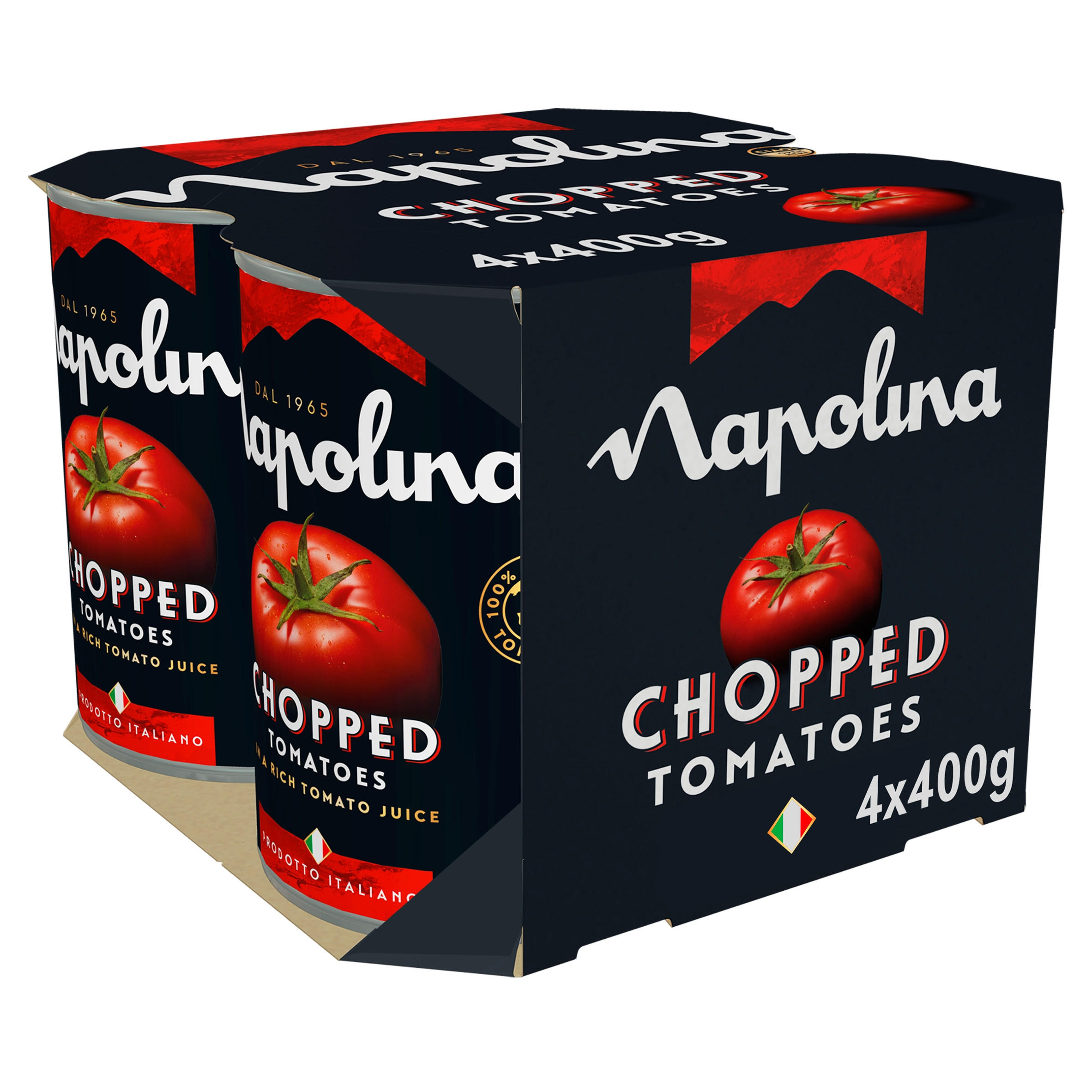 Napolina Chopped Tomatoes in a Rich Tomato Juice 4 x 400g