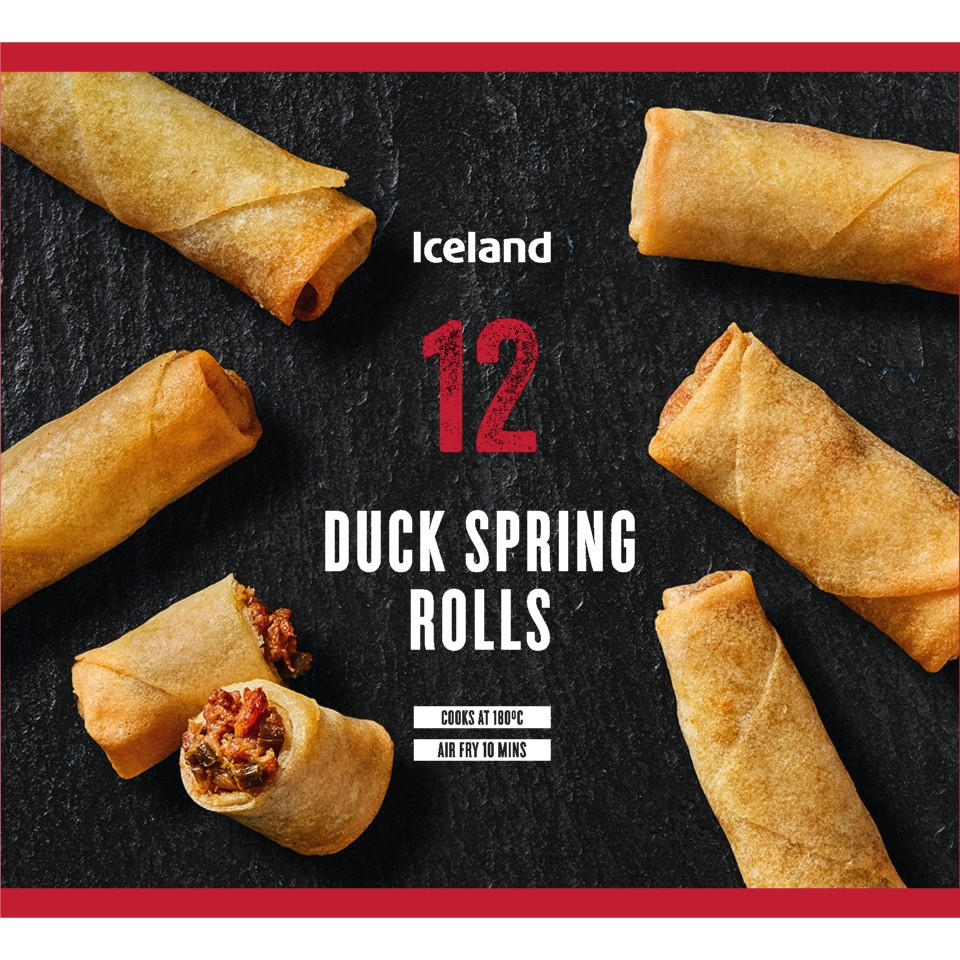 Iceland 12 Duck Spring Rolls 300g
