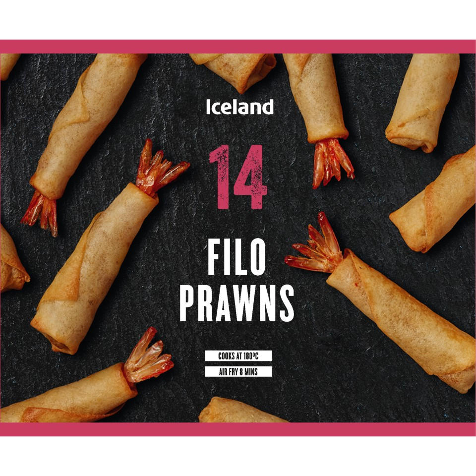 Iceland 14 Filo Prawns 168g