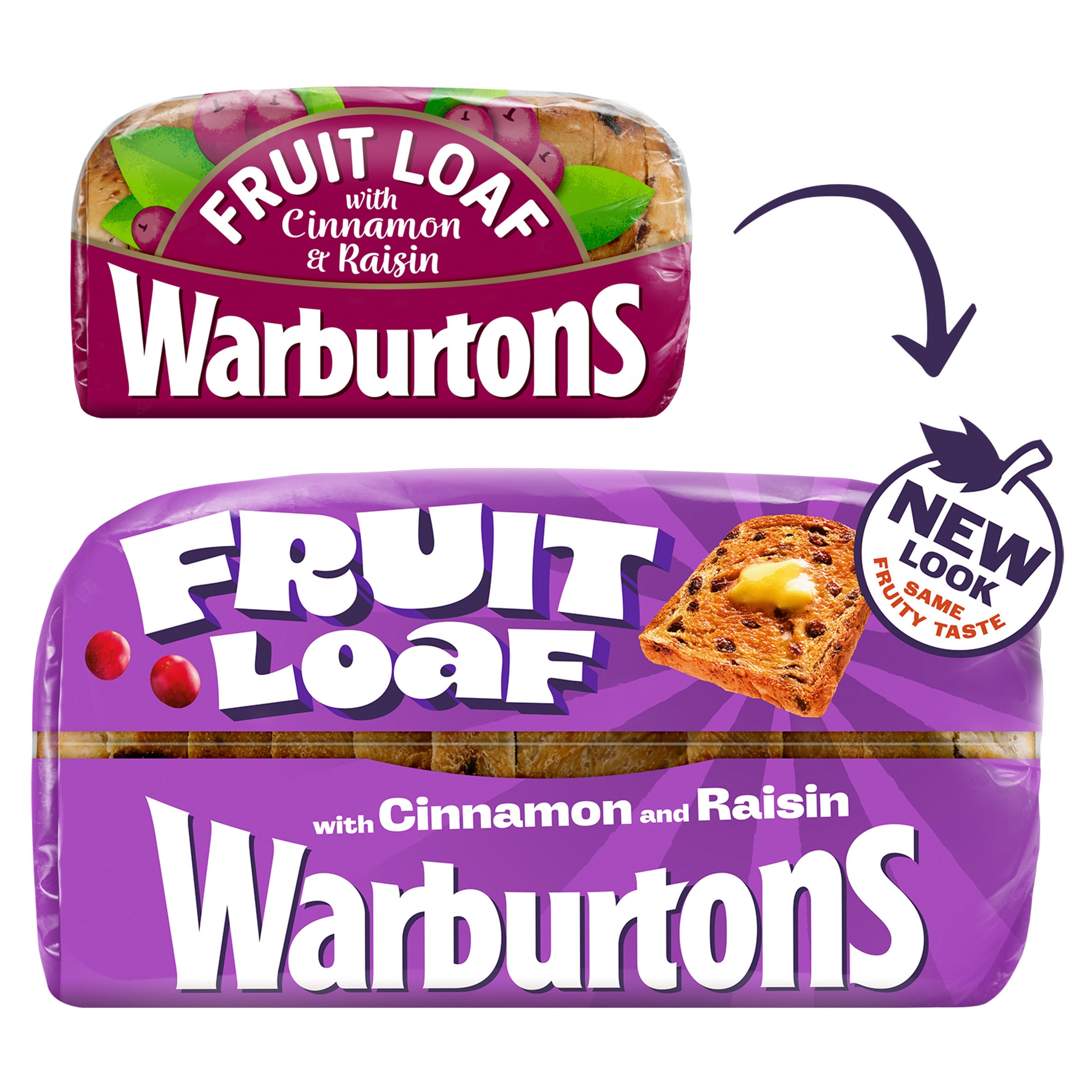 Warburtons Family Bakers Fruit Loaf with Cinnamon and Raisin 400g