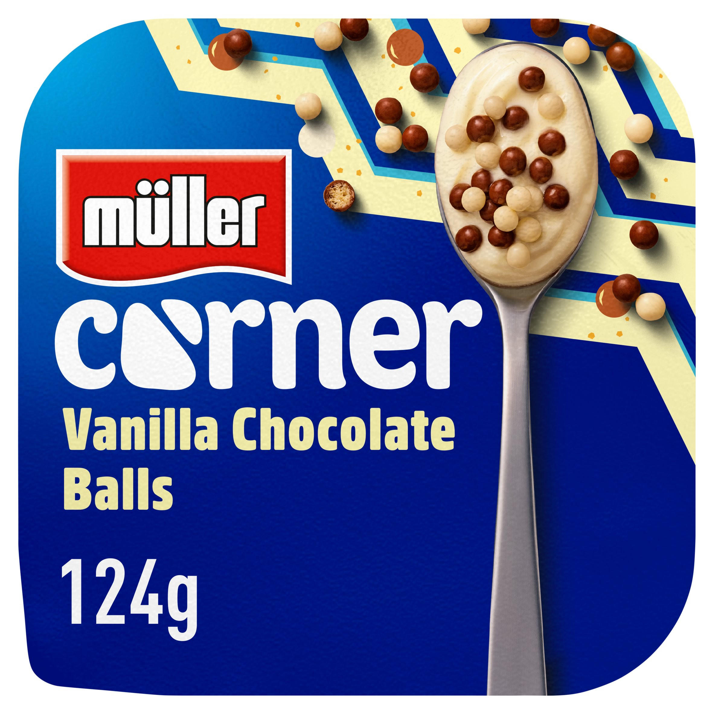 Muller Corner Vanilla Yogurt with Chocolate Balls