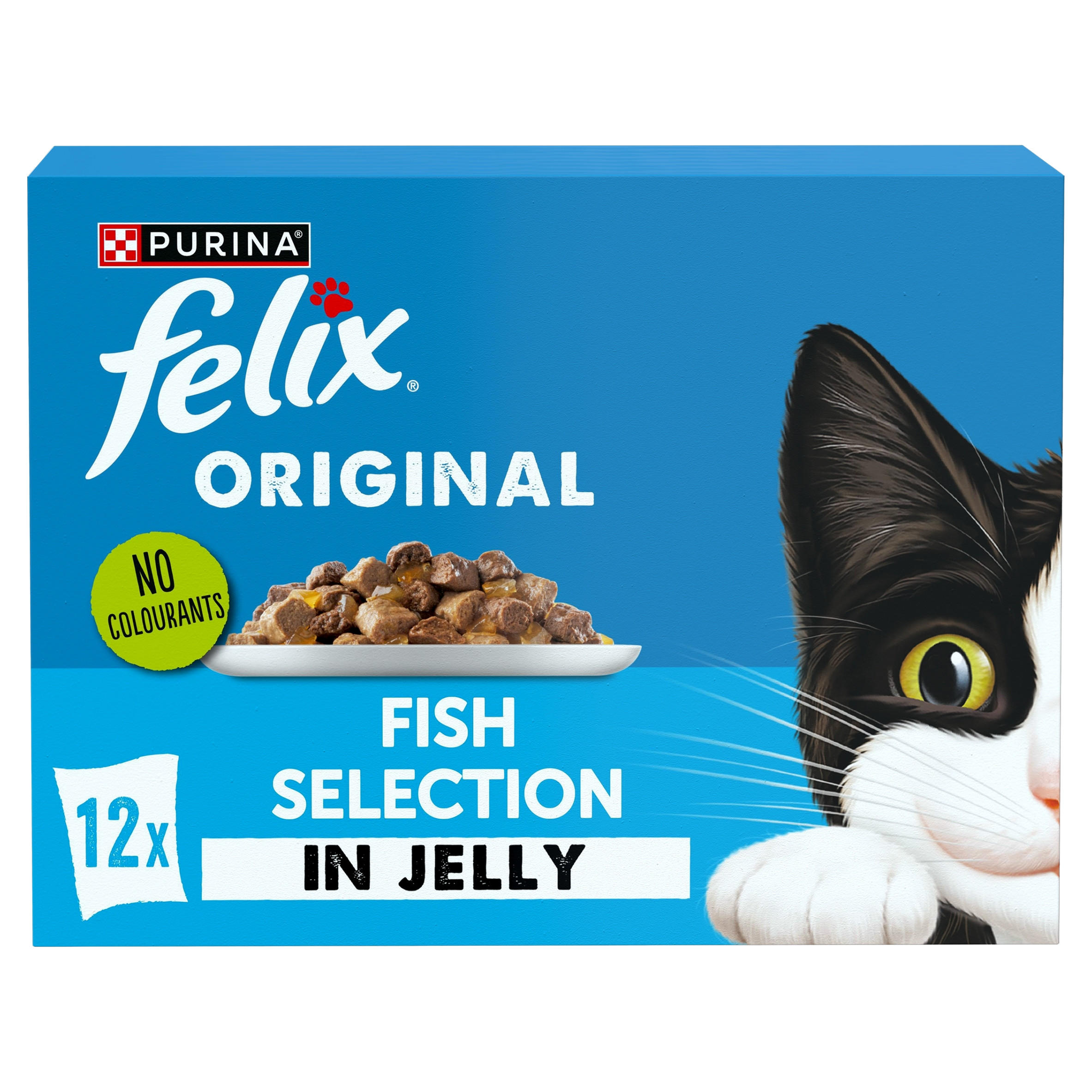 FELIX Original Fish Selection in Jelly Wet Cat Food 12x85g